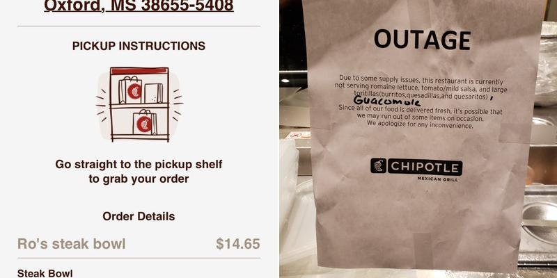 Chipotle Mexican Grill Menu