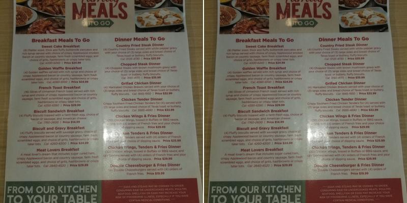 Huddle House Menu