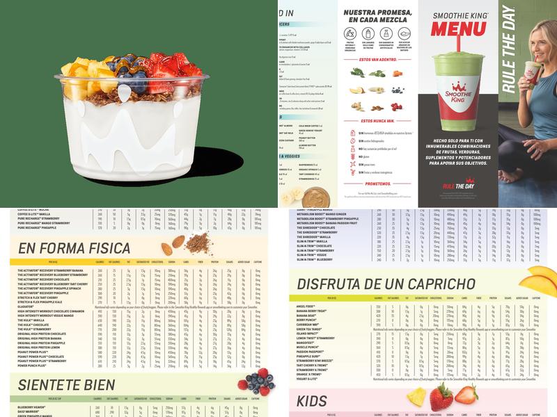 Smoothie King Menu