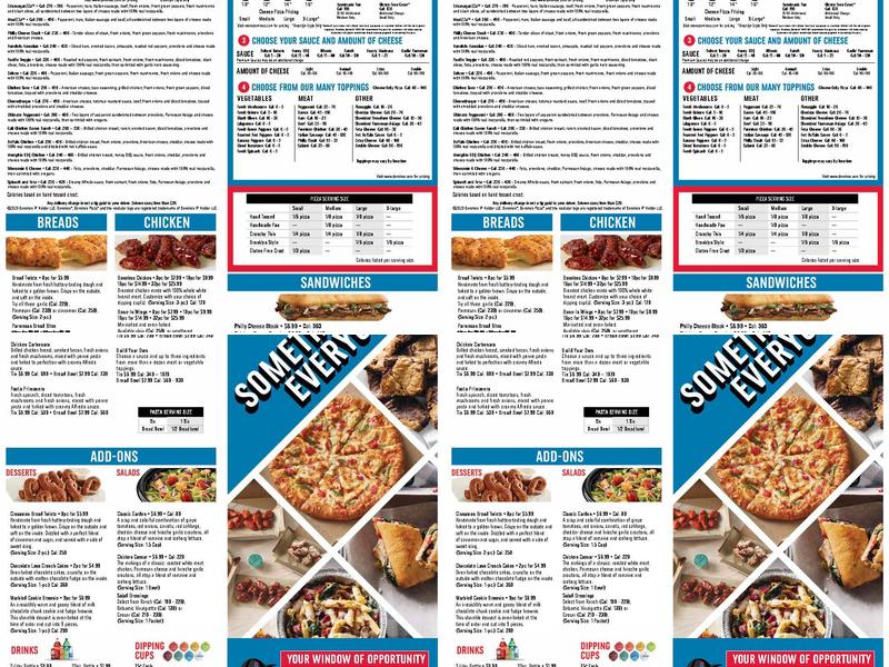 Domino's Pizza Menu