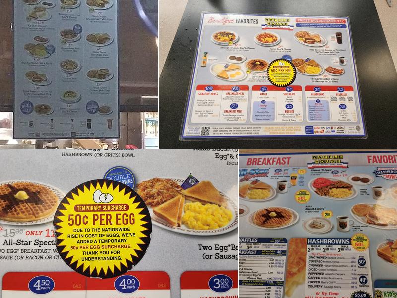 Waffle House Menu