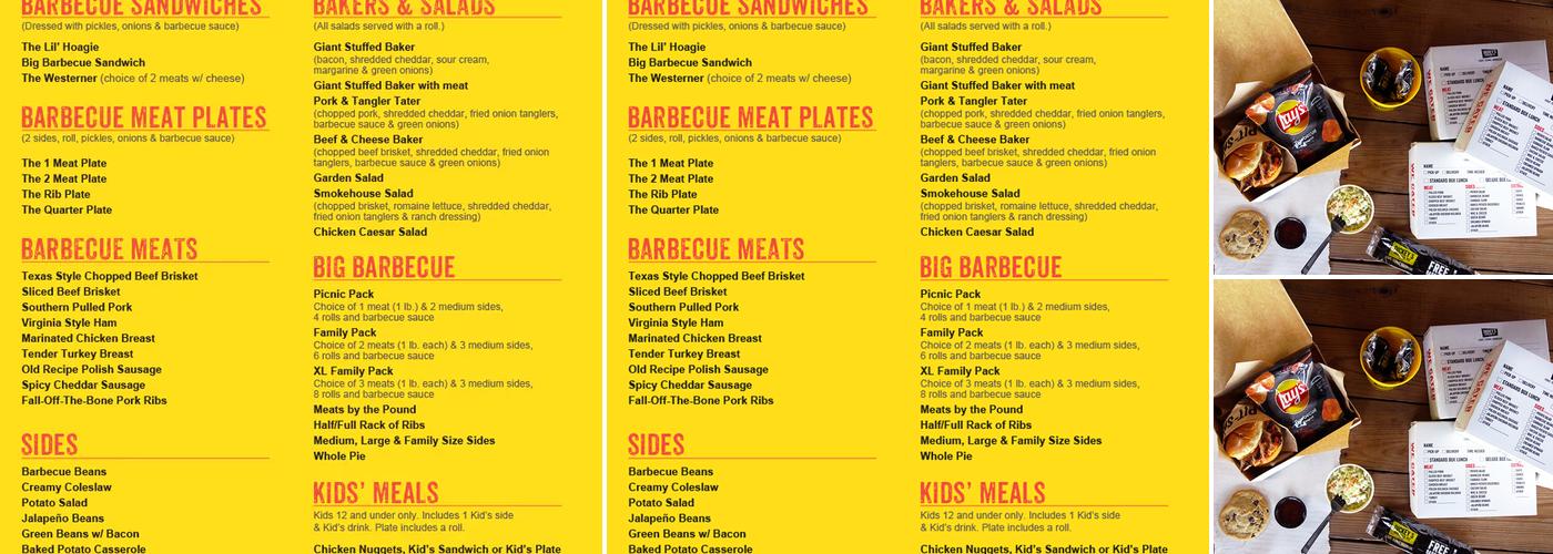 Dickey's Barbecue Pit Menu