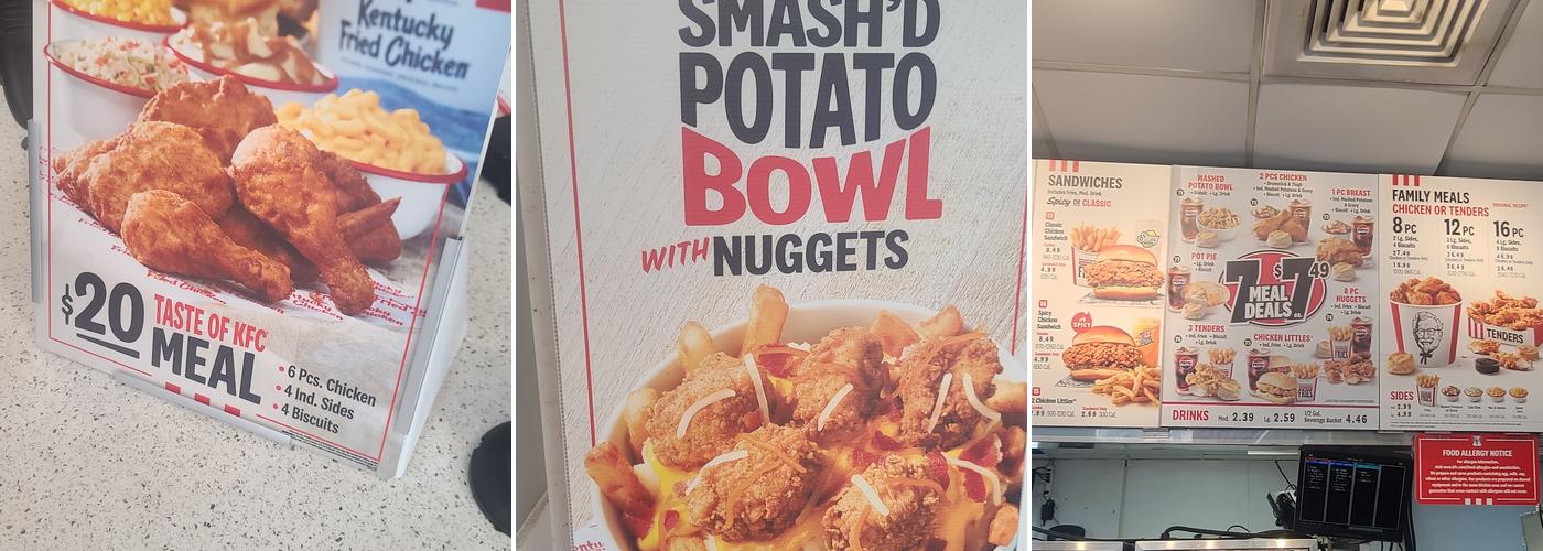 KFC Menu