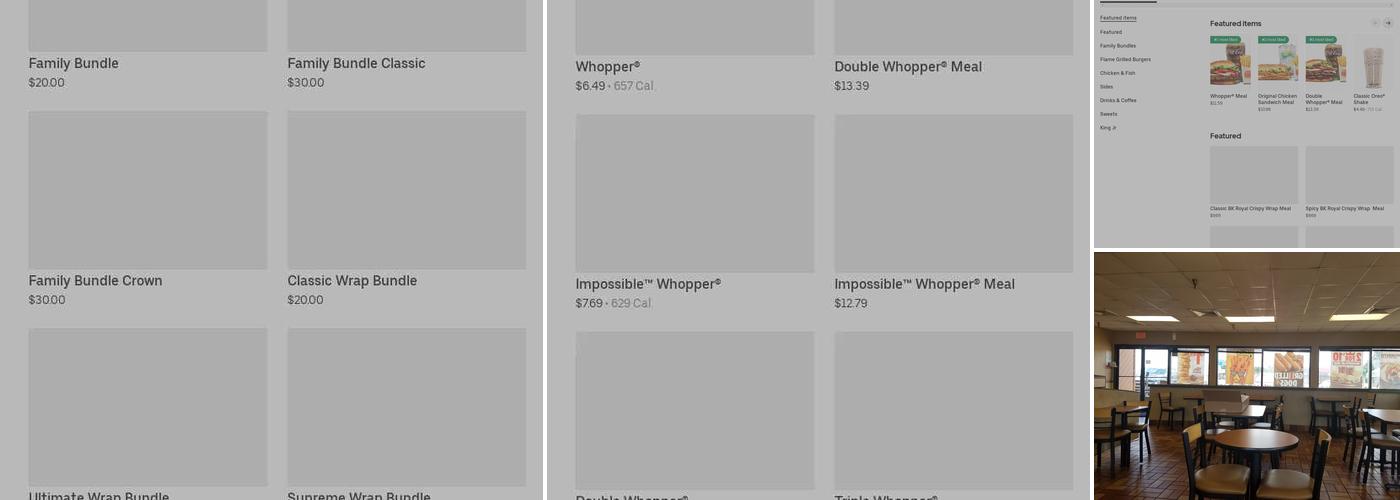 Burger King Menu