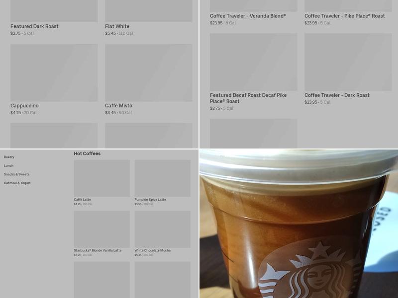 Starbucks Menu
