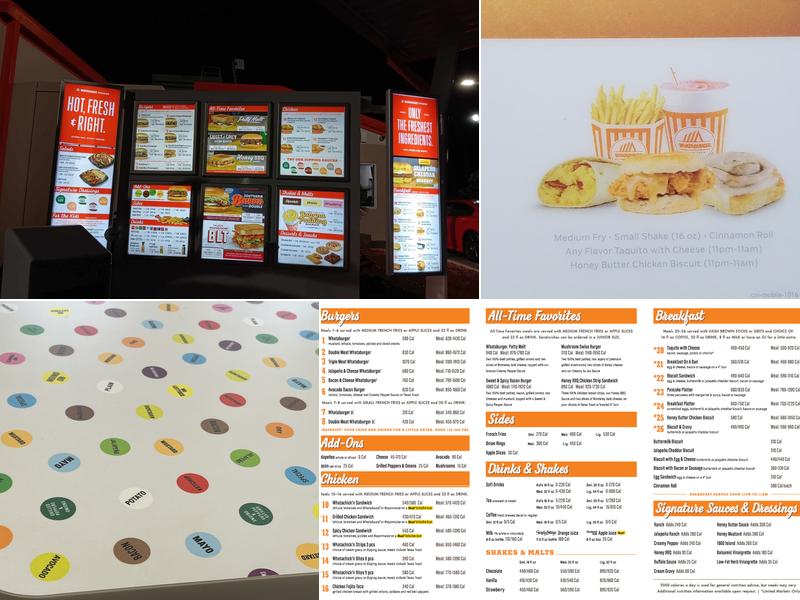 Whataburger Menu
