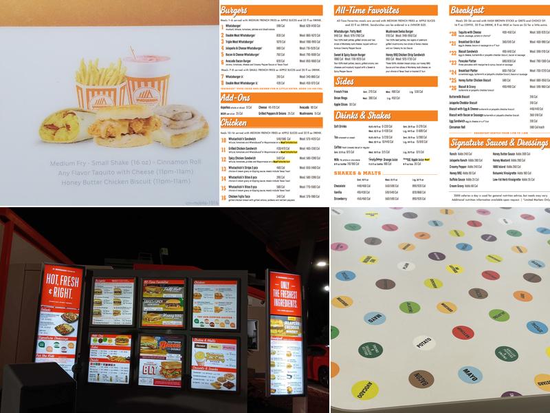 Whataburger Menu