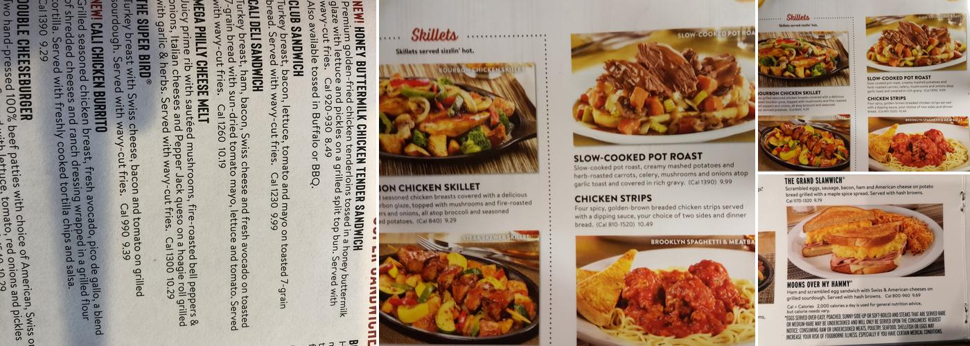 Denny's Menu