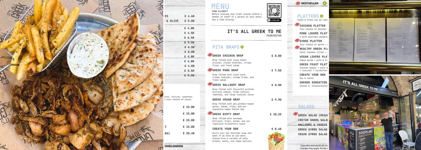 It's All Greek to Me Menu