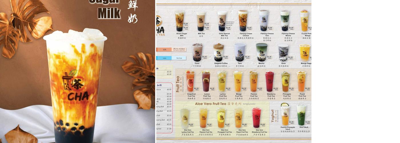 Ocha bubble tea(Farnham) Menu