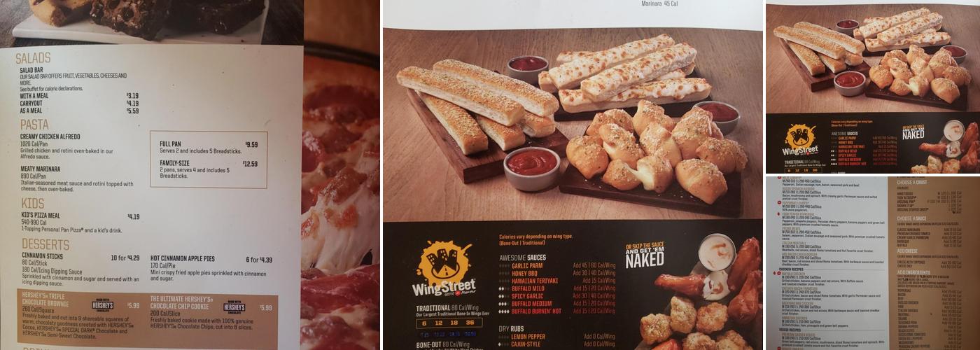 Pizza Hut Menu