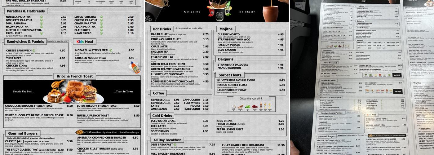 CAFE CHAII Menu