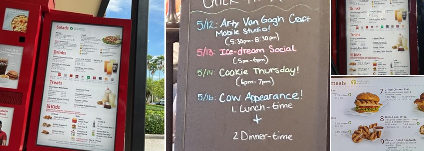 Chick-fil-A Menu