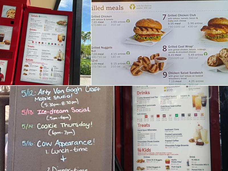 Chick-fil-A Menu