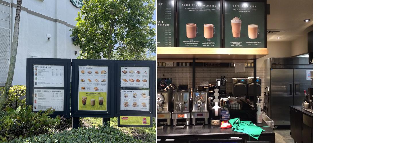 Starbucks Menu