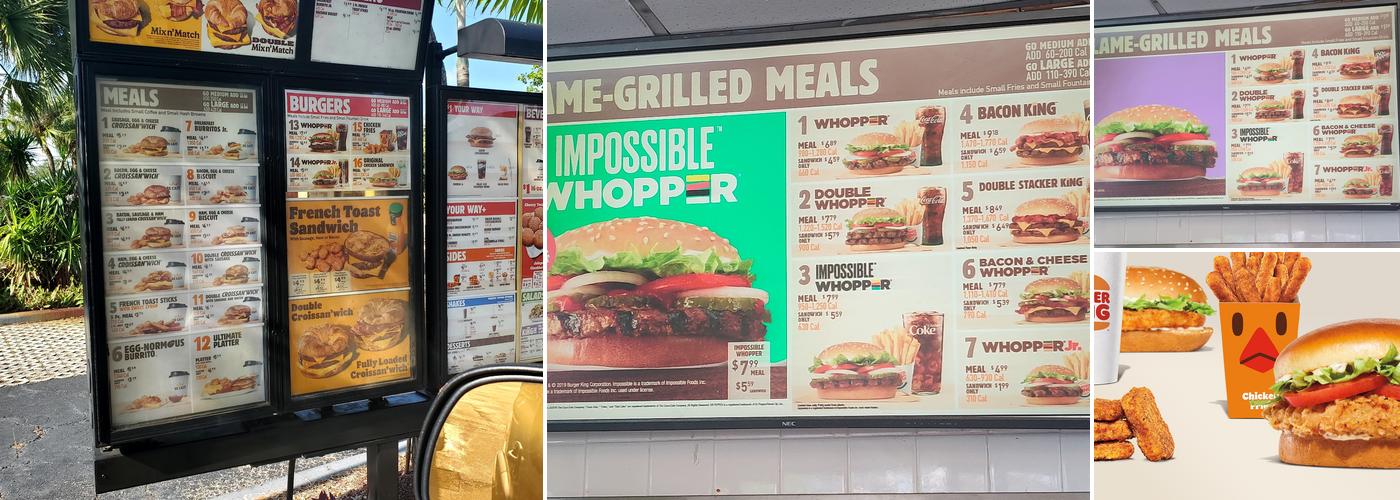 Burger King Menu