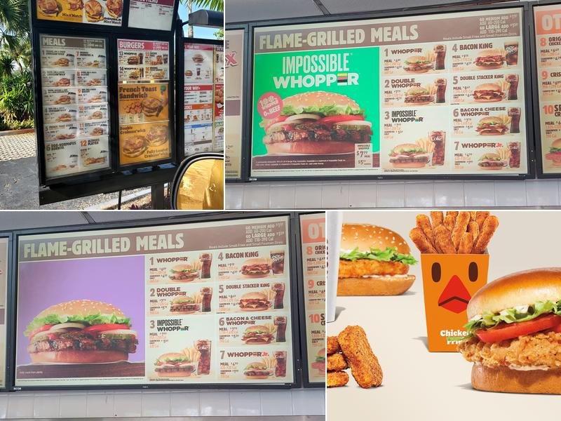 Burger King Menu