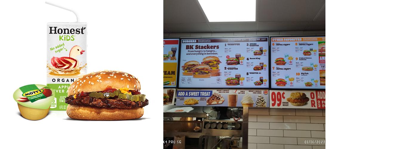 Burger King Menu