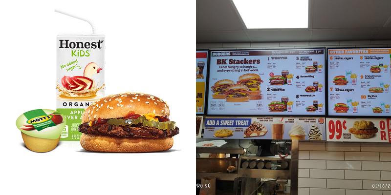 Burger King Menu