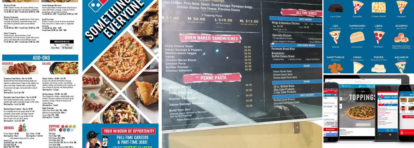 Domino's Pizza Menu