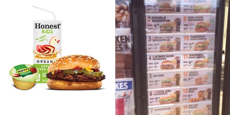 Burger King Menu