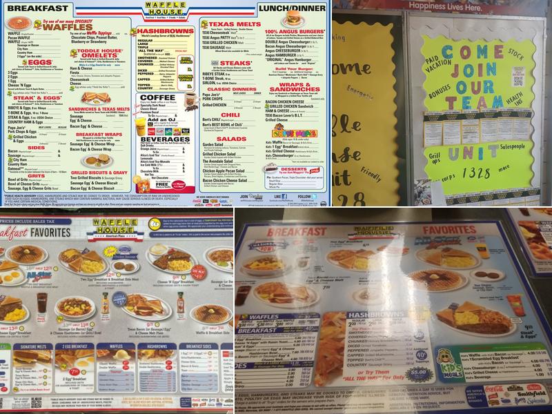 Waffle House Menu