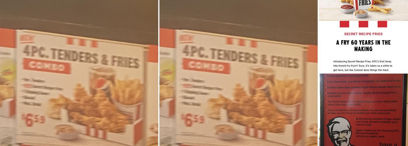 KFC Menu
