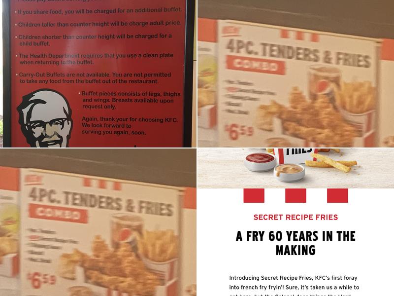 KFC Menu