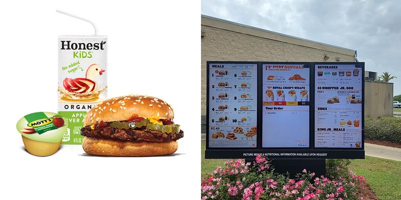 Burger King Menu