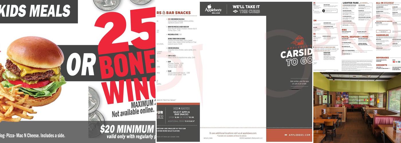 Applebee's Grill + Bar Menu