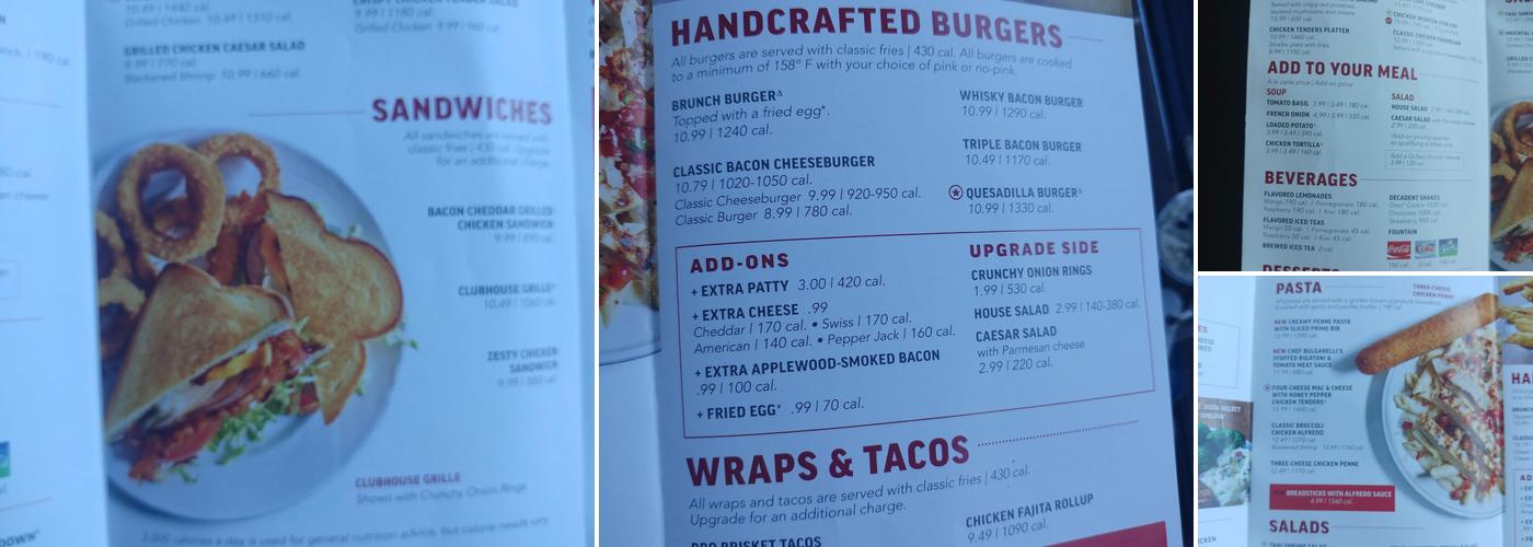 Zaxby's Chicken Fingers & Buffalo Wings Menu