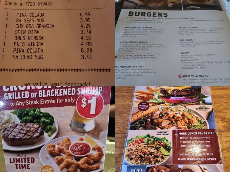 Applebee's Grill + Bar Menu