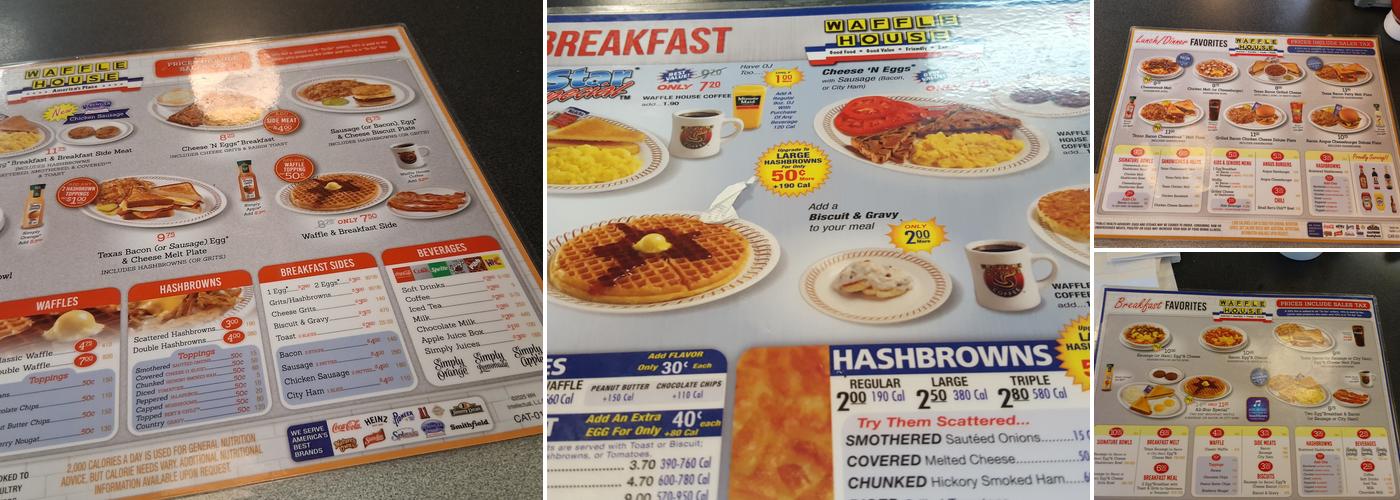 Waffle House Menu