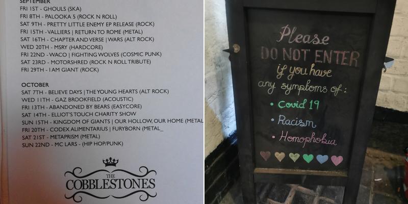 The Cobblestones Menu