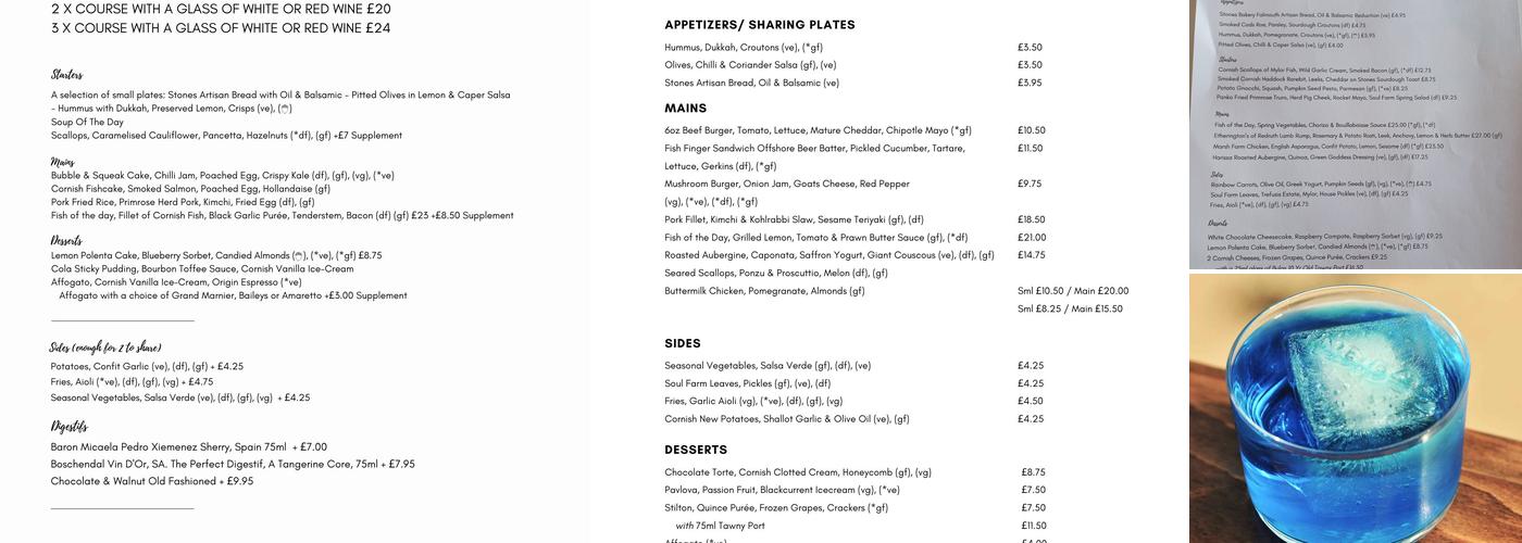 INDIDOG Eatery on the Harbour Menu