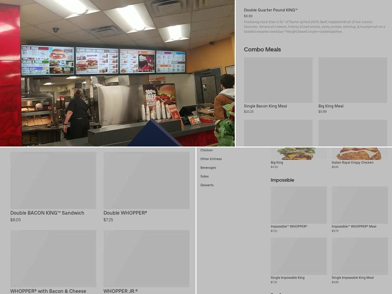 Burger King Menu