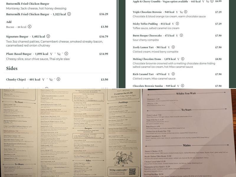 Greyhound Menu