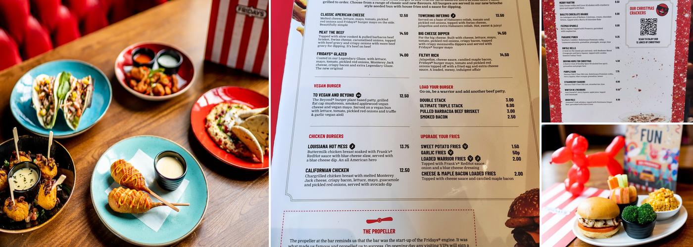 TGI Fridays - Edinburgh Castle Street Menu