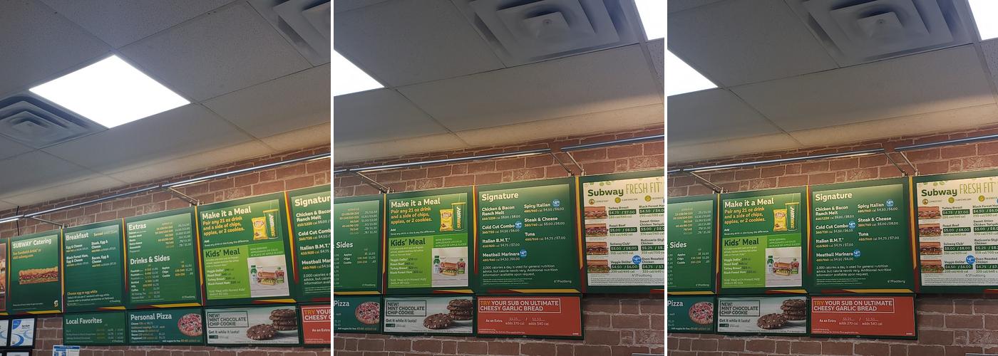 Subway Menu