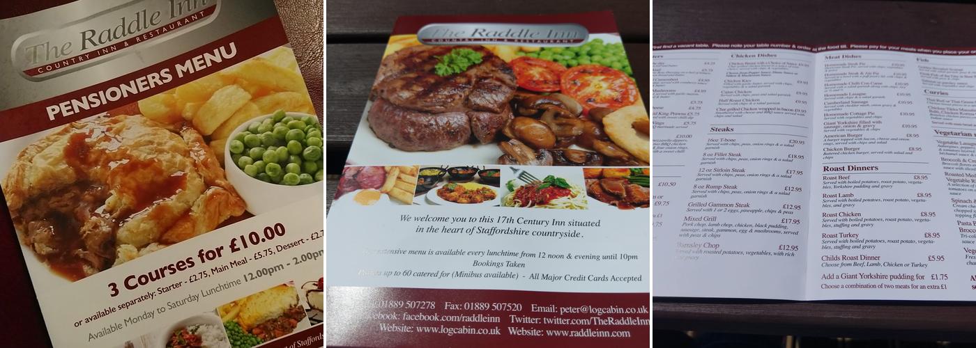 Log Cabins Menu