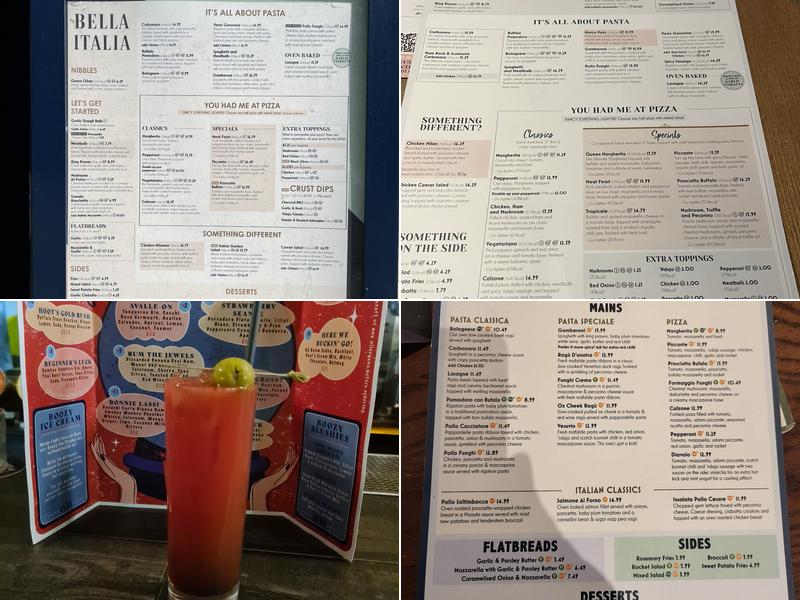 Bella Italia - Edinburgh Hanover Street Menu