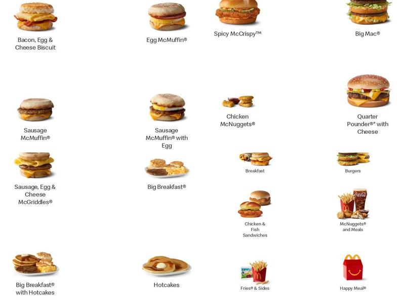 McDonald's Menu