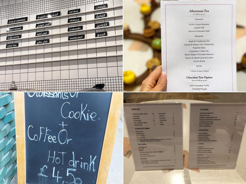 Bafarat Cafe, London Menu