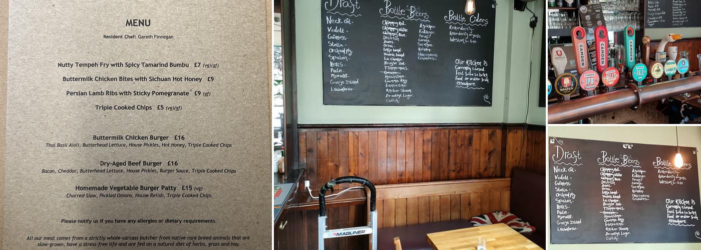 The Carpenters Arms Menu