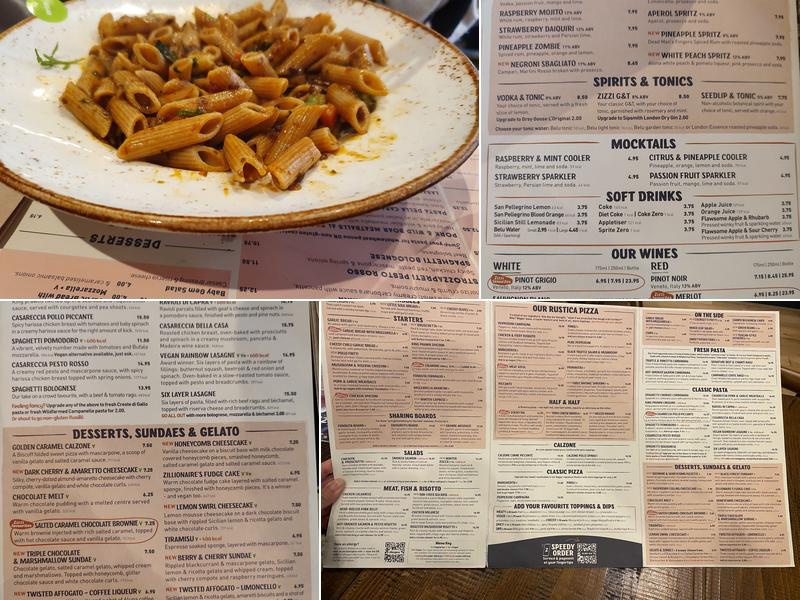 Zizzi - Edinburgh Queensferry Street Menu