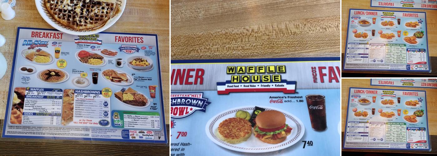 Waffle House Menu