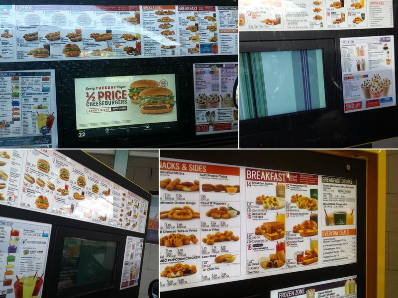 Sonic Drive-In Menu
