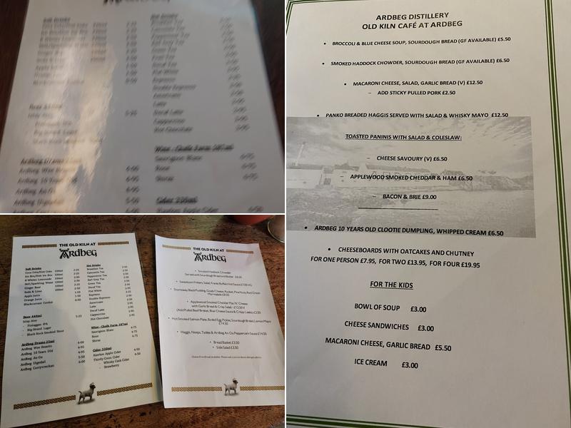 The Old Kiln Cafe Menu