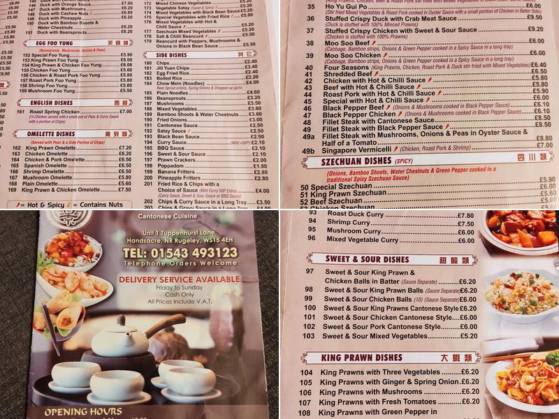 Good View Chinese Take-Away Menu