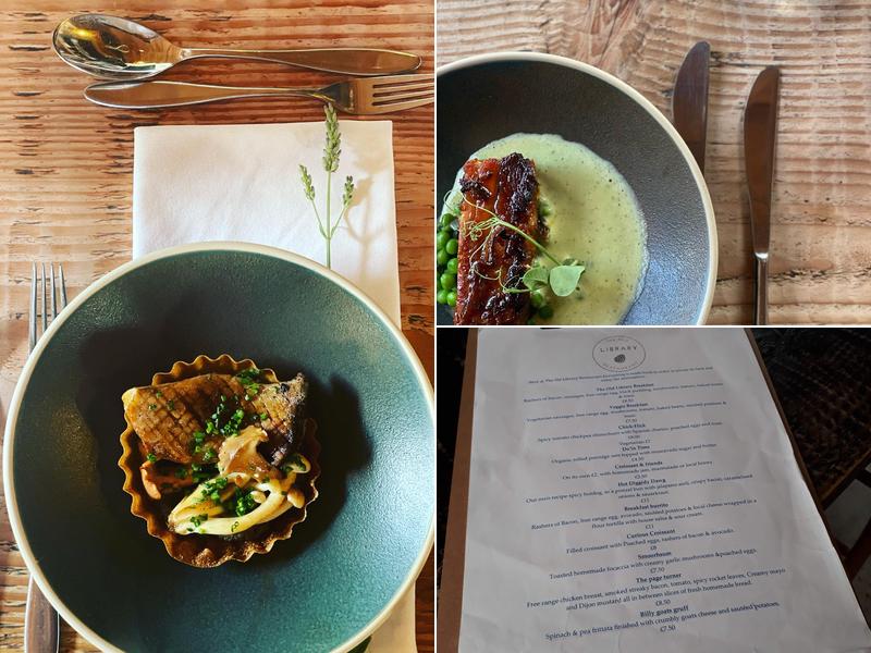 The Old Library Restaurant/cafe Menu